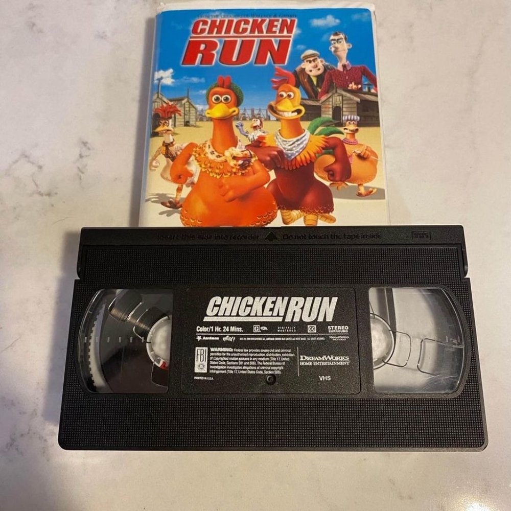 Chicken Run Vhs Tape Movie